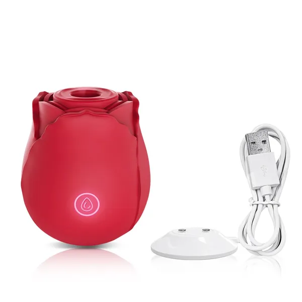 7a11048c a79f 4bda b8a2 9a31b03091bc.webp Rose Suction Massager - 10 Speed Pleasure Vibrator
