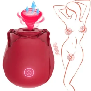 Rose Suction Massager - 10 Speed Pleasure Vibrator