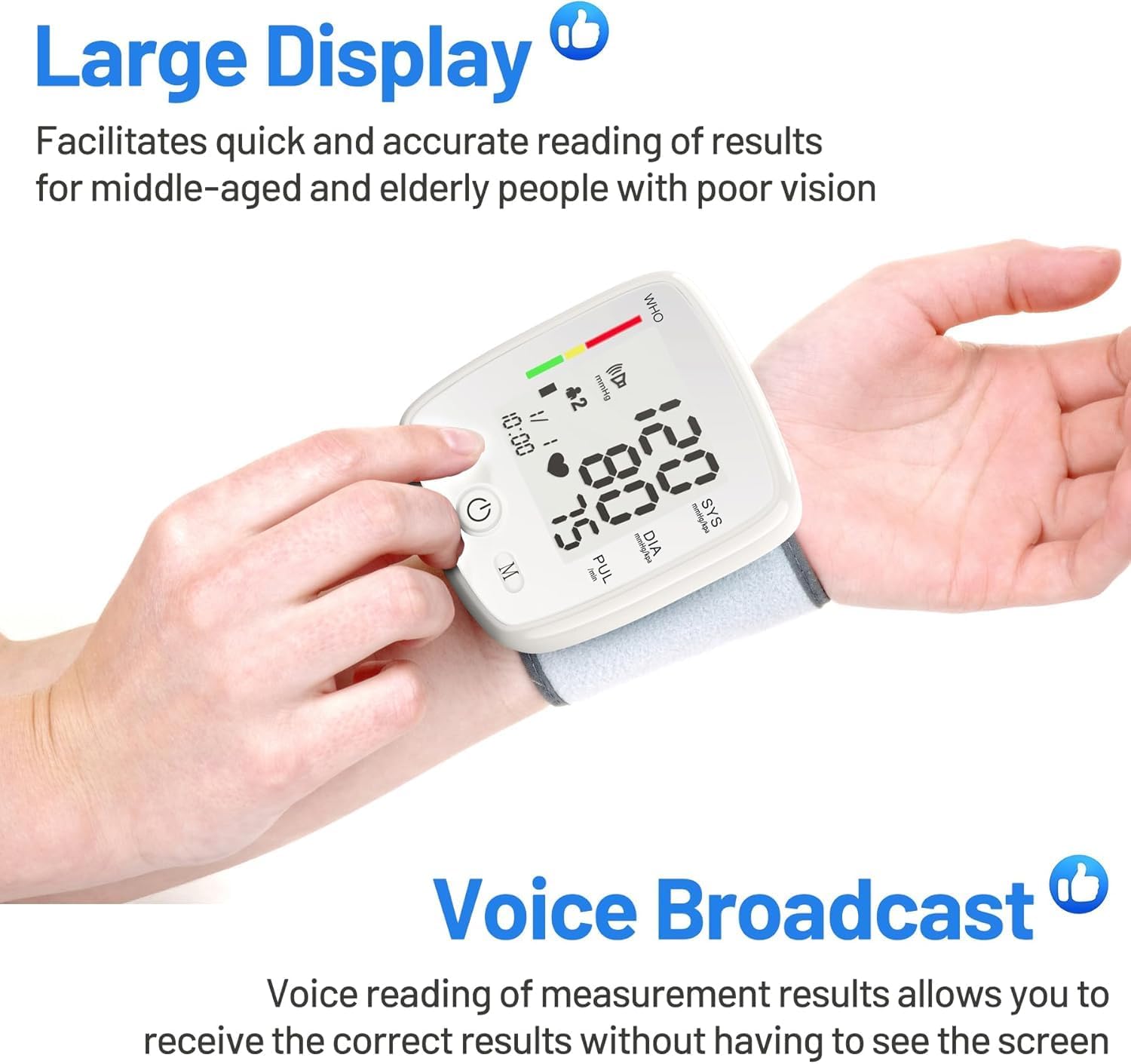b3f47313 ddad 4c58 b1e8 70702e397d37.jpg Easy Home Blood Pressure Monitor with Voice Guide