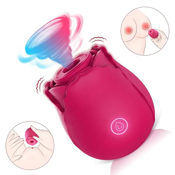 d2a93f72 8ac3 4d63 a5de 7d34a2098ce5.webp Rose Suction Massager - 10 Speed Pleasure Vibrator